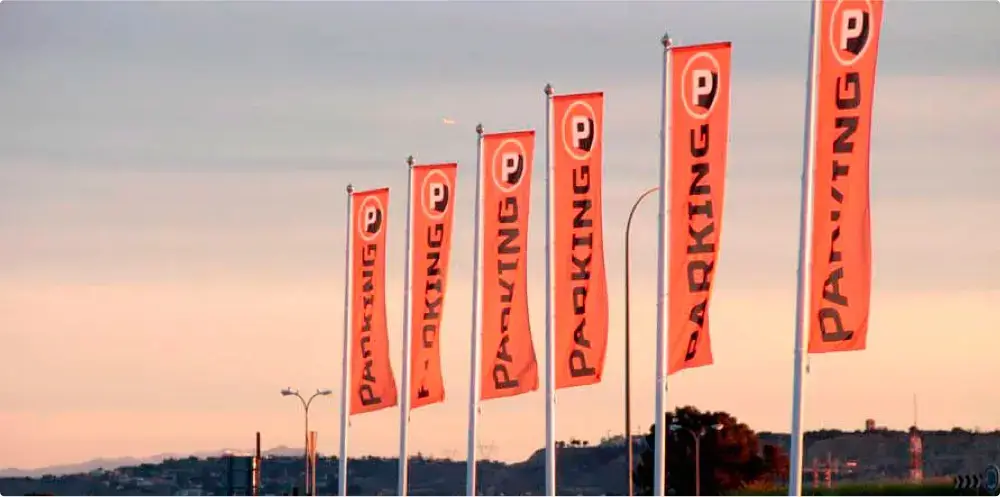 Vista panorámica del parking